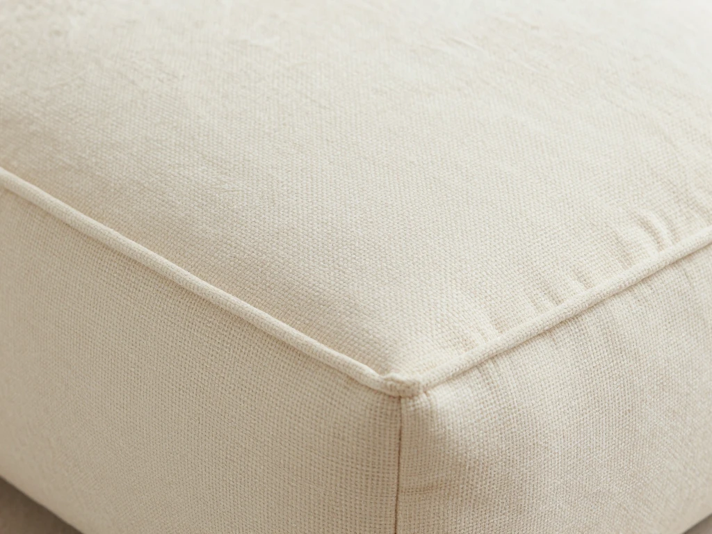 Close-up of premium cushion fabric texture